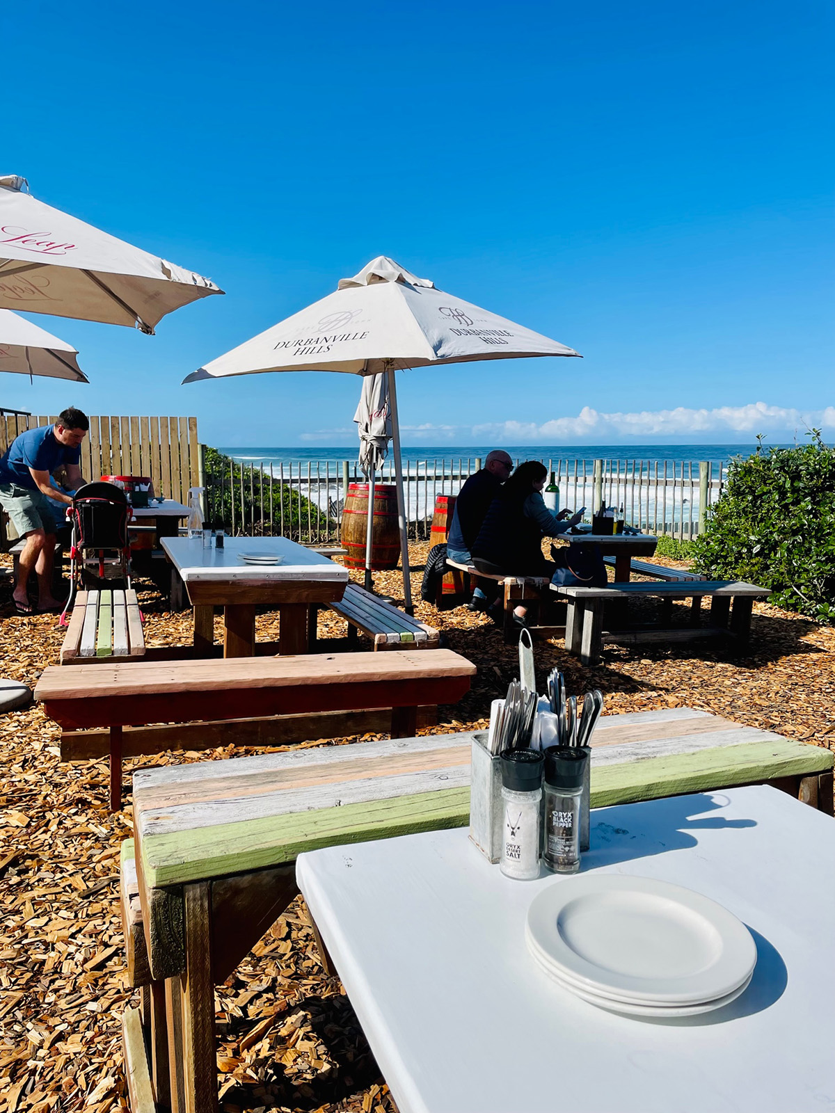 Het terras van Ristorante Enrico in Keurboom