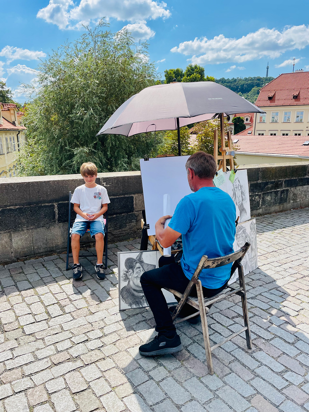 Een Highlight in Praag, je karikatuur laten schilderen op de Karelsbrug